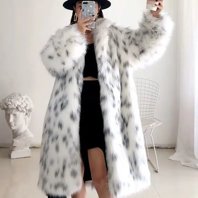 2022 Autumn and Winter Women Thickened Plush Long Overcoat New Faux Fur Coat Thicken Warm Women Clothes Coats High Quality enlarge
