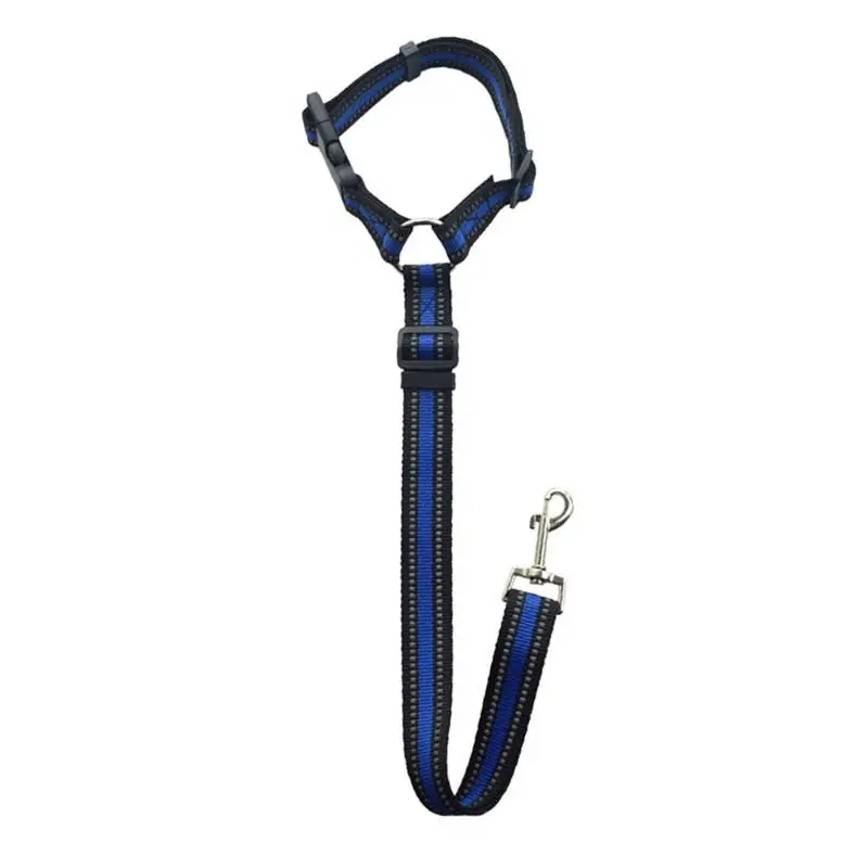 

New Adjustable 2 In 1 Hand Free Car Pet Leash For Dog Walking Running Jogging Waist Belt Chest Reflective Strap Traction Rope