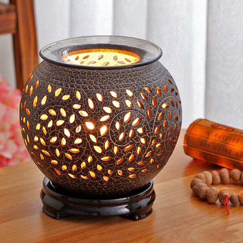 

Electrical Ceramic Incense Burner Essential Oilsandalwood Agarwood Incense Burners Living Room Indoor Incensario Home Decor