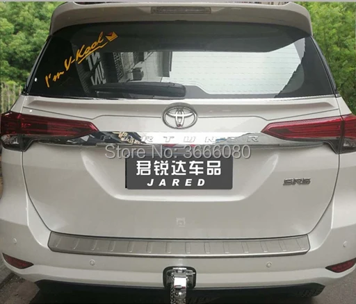 

ABS Material Unpainted Color Exterior Rear Trunk Boot Wing Lip Middle Spoiler Wing For Toyota Fortuner 2016 2017 2018 2019