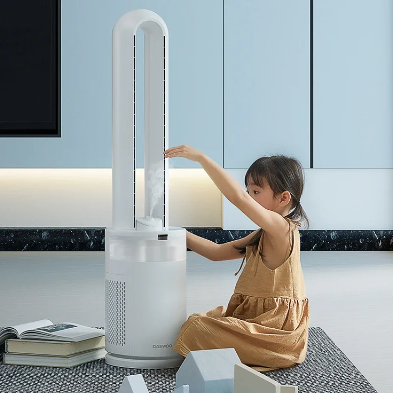 Безлопастной Электрический вентилятор 220 В малошумный увлажнитель без лопасти