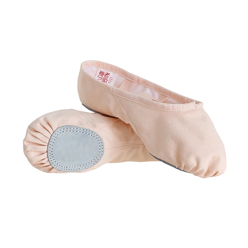 Женские Балетные тапки танцевальная обувь парусиновые балетные туфли для йоги