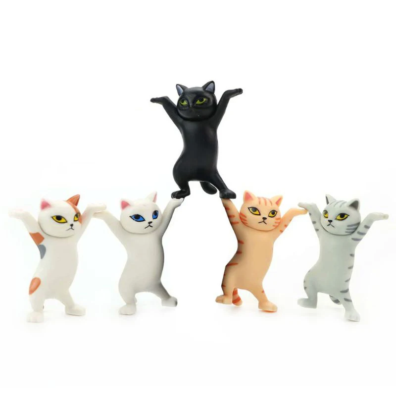 5pcs Cat pen holder bracket Funny Pen Holder Kids Gift Weightlifting 2022 Most Popular Lowest Price New Year Gifts |
