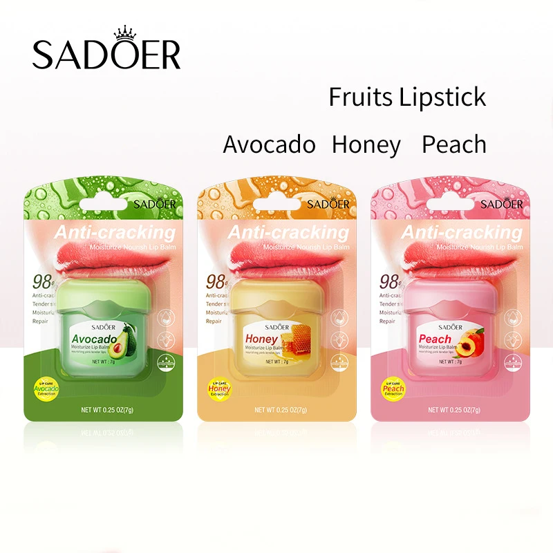Lipstick Honey Moisturizing Avocado Anti Cracking Honey Peach Lightening Lip Lines Lip Care Moisturizing Refreshing Lip Mask
