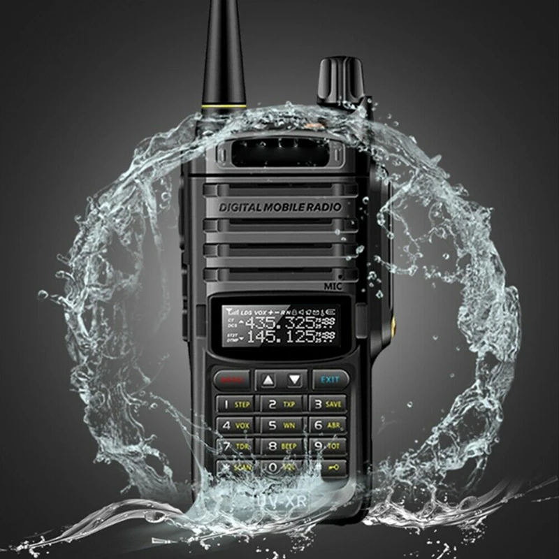 UV-9R Plus Handheld Walkie Talkie 15W 128CH VHF/UHF Two Way Radio Dual Display Suitable for Security Guard Supermarket Parts