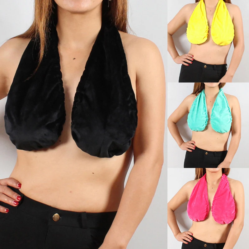 

New Women Breast-feeding Tube Top Bath Towel Hanging Neck Pink Top Women's Intimates Breathable Sexy Towel Bra Female Underwear