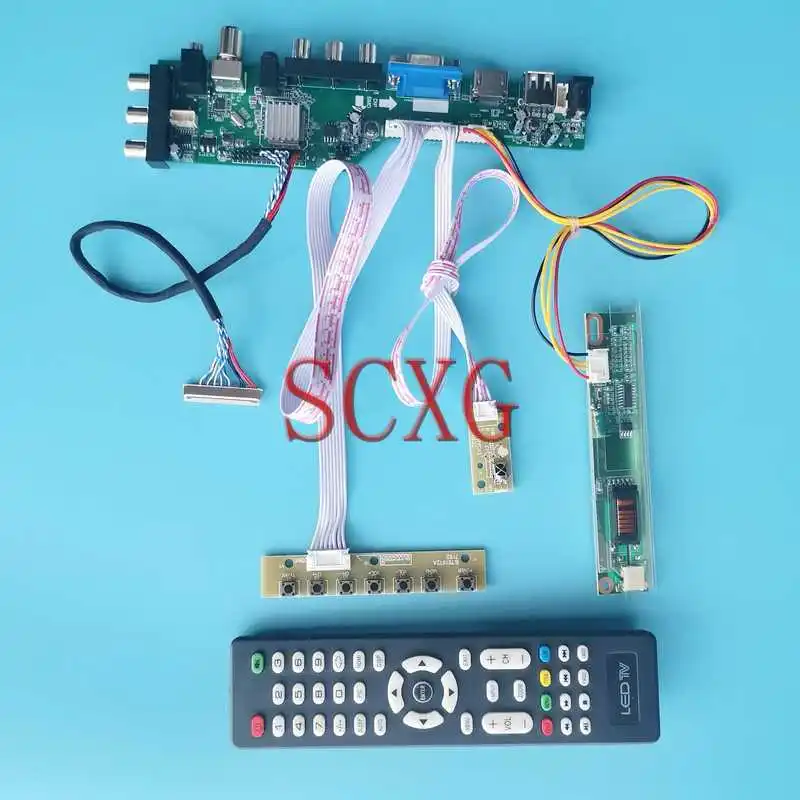 

Плата цифрового контроллера 3663 DVB подходит для ITSX95C ITSX95E ITSX95H 15 "30 Pin LVDS 1-CCFL комплект 1400*1050 USB VGA AV RF HDMI-совместимая