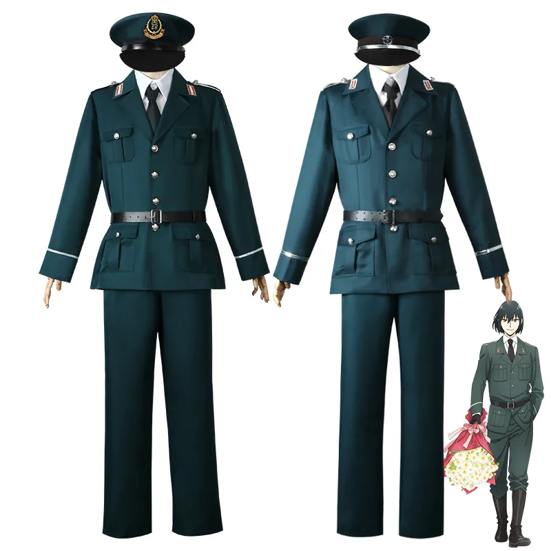 

Anime Spy X Family Yuri Briar Cosplay Costume Wig Military Uniform Green Suit Jacket Pants Outfit Yor Briar Brother Men Party