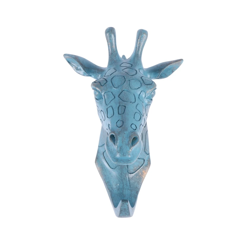 

Giraffe Head Single Wall Hook/Hanger Animal Shaped Coat Hat Hook Heavy Duty, Rustic, Decorative Gift, Rustic Bronze Color