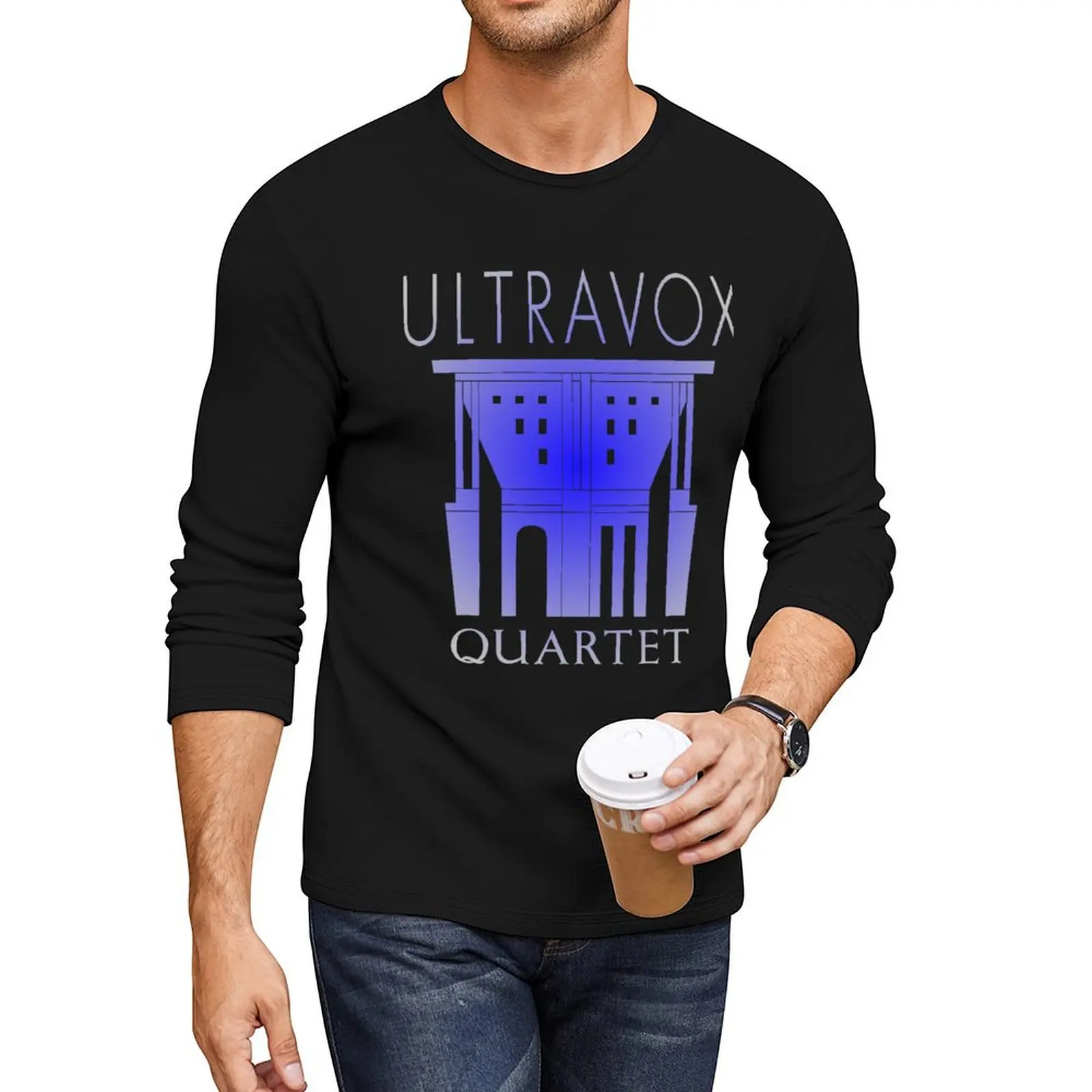 Рубашка Ultravox Quartet длинная футболка футболки с рисунком простые для мужчин