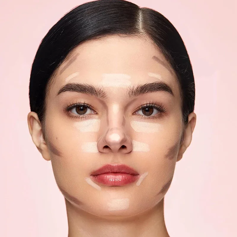 Фото Матовый хайлайтер-карандаш Sheglam Contour: серо-коричневый бронзер, натуральный тен для носа, стойкий контуринг для лица, макияж с эффектом сияния №3