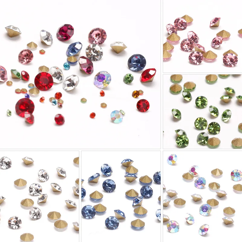 6/12 сетчатых блесток для ногтей блестящие драгоценные камни ювелирные украшения