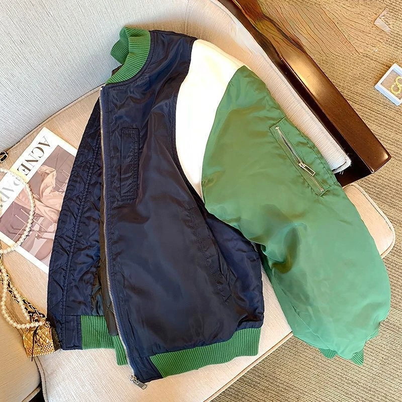 

Temperament Ladies Tops 2023 Jackets for Women O-neck Long Sleeve Pocket Outwear Office Lady Thick Elegant Korean Coat T713
