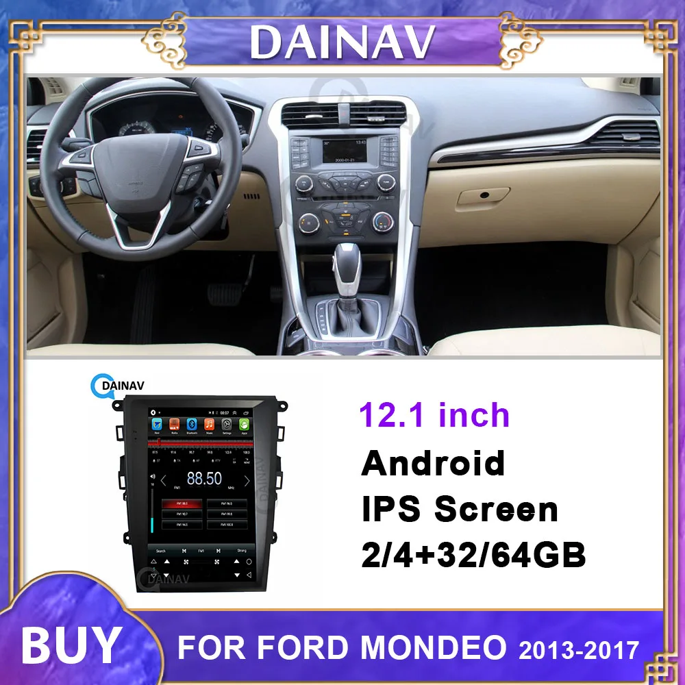 

Автомагнитола на платформе Android с вертикальным экраном и GPS-навигацией для FORD MONDEO 2013, 2014, 2015, 2016, 2017, Автомобильный мультимедийный DVD-плеер в ст...