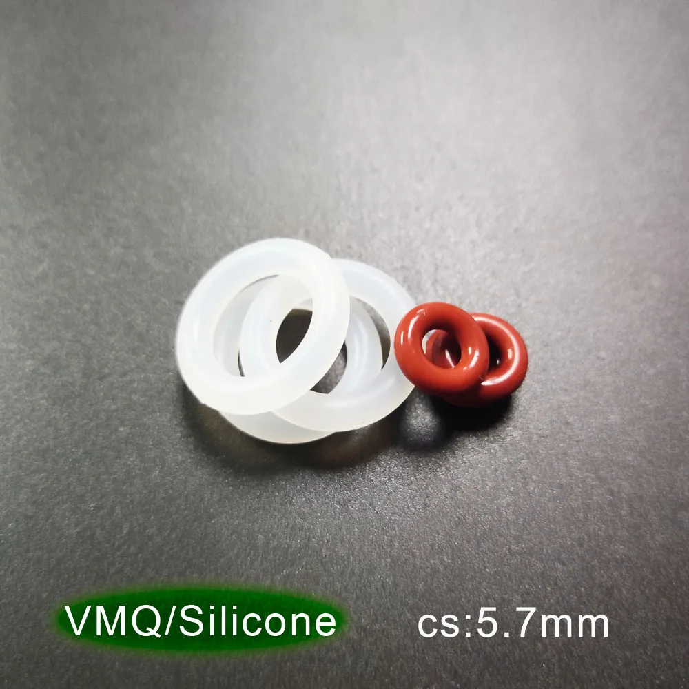 

Уплотнительное кольцо VMQ, резиновые прокладки CS толщиной 5,7 мм, уплотнительные прокладки для шайбы 30/35/40/45/50/55/60/65/70/75/80/85/90-400*5,7