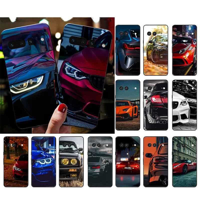

Phone Case for Google Pixel 7 Pro 7 6A 6 Pro 5A 4A 3A 4 XL Pixel 5 6 4 3 XL 3A XL 2 XL Funda Car-lights