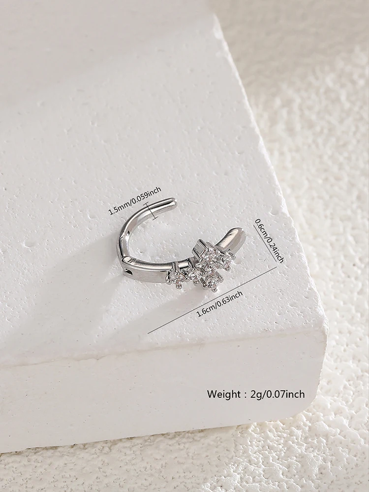 1 шт. Женское кольцо для пирсинга живота с фианитами