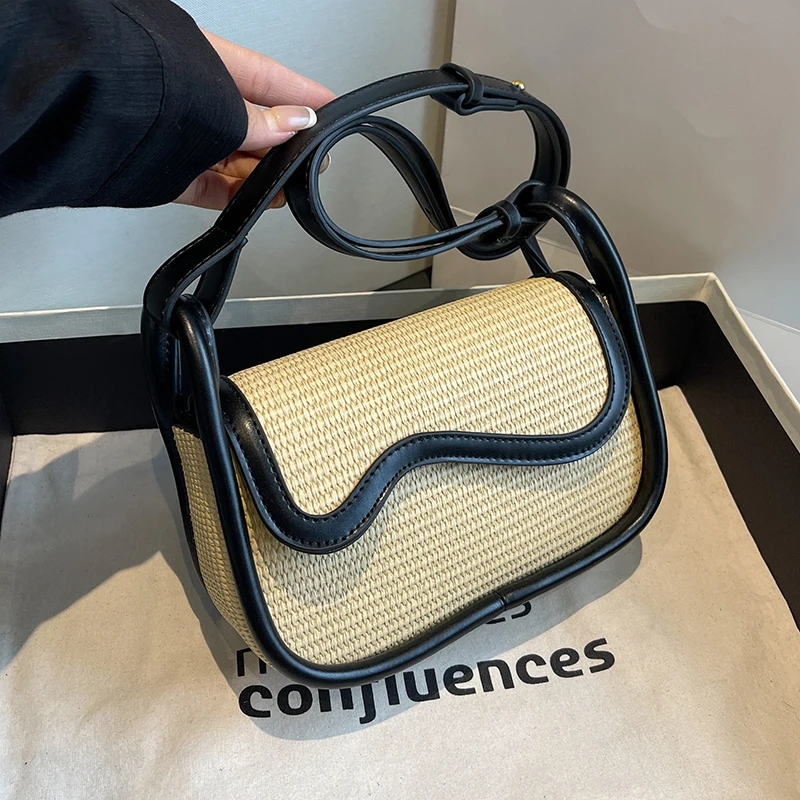 

Small Saddle Crossbody Bags for Women 2023 Summer Trends Handbags and Purses The Latest Straw Plaited Article Shoulder Bags