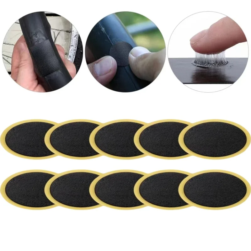 10 шт. ультратонкие патчи для шин велосипеда без клея