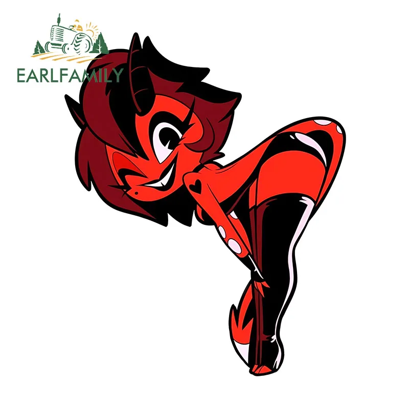 EARLFAMILY 13 см x 12 7 для Helluva Boss аниме сексуальные попки автомобильные наклейки Kawaii Devil