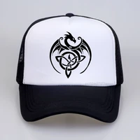 dragon with celtic knot baseball hat dragon wasps movie mesh cap casual sports sun hats