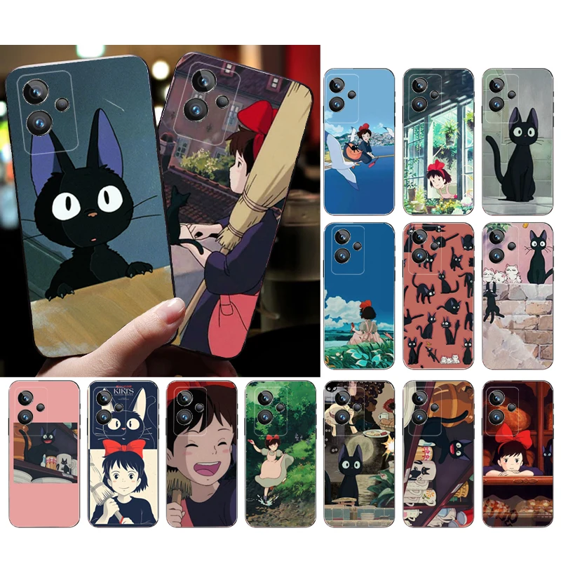 

Jiji kiki's service Cat Phone Case for OPPO Realme 10 Pro Plus 9 8 7 6 Pro GT 2 Pro X2 Pro C21Y C11 X3 SuperZoom Funda
