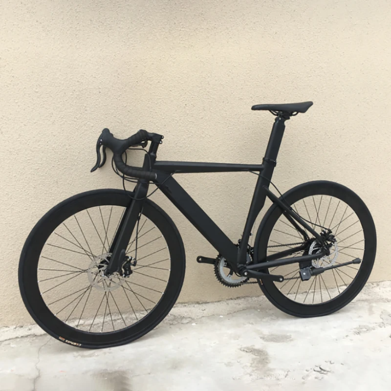 700C Road Bike Aluminum Alloy Frame Bicycle 14 16 18 20 Speeds Double Disc Brake City Commuter 40mm Rim Height Racing 48cm 52cm