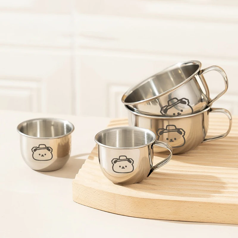 Мини-чашка для молока из нержавеющей стали 304 80/200 мл кувшин вспенивания с цветком