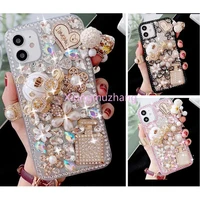 bling luxury rhinestone diamond case for redmi note 10 pro 9 pro max 8 pro 8t for redmi 10 7 8 9 6 7a 8a 9a crystal phone cover