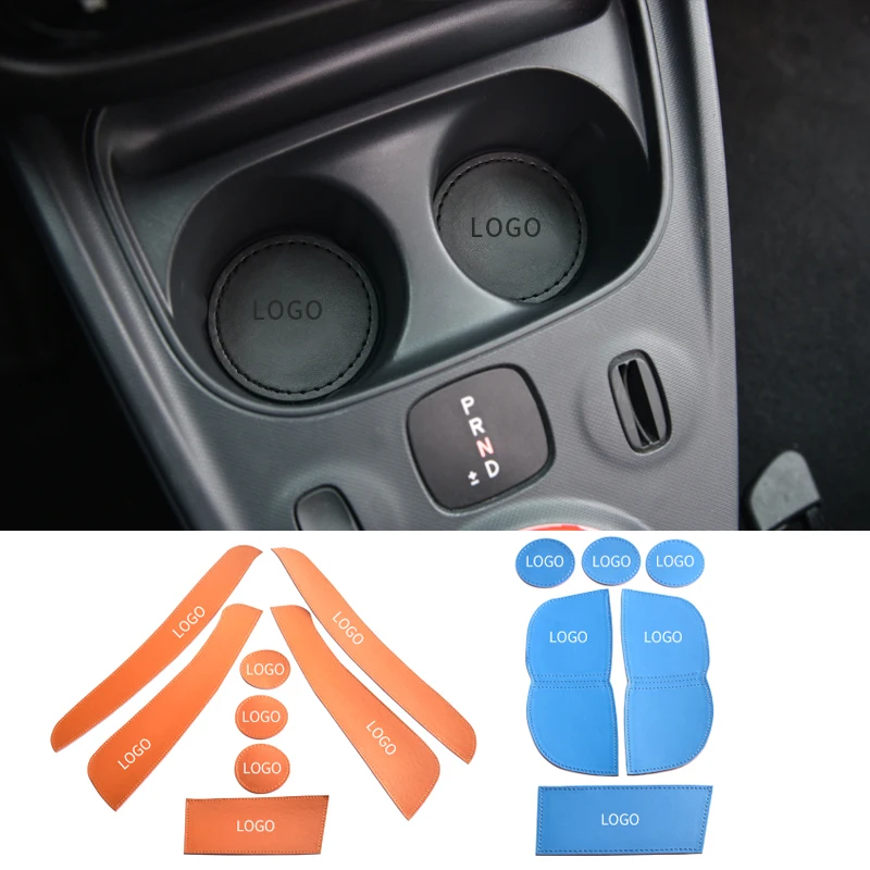 

Anti-slip Car Gate Slot Cup Mat for Smart 453 Fortwo Forfour Accessories Auto Door Groove Pad Interior Car-styling Coaster Mats