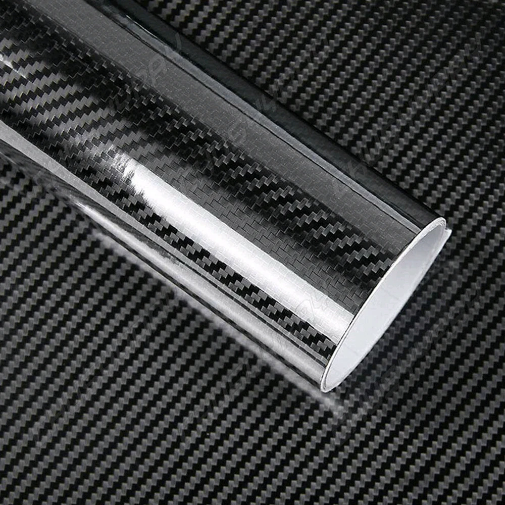 

50x152cm 6D Car Interior Wrap Sticker Glossy Carbon Fiber Vinyl Film Interior Parts Auto Gadget Creative Car Tuning Accessories
