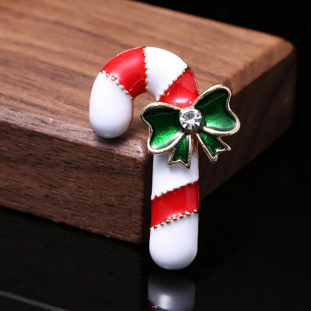 

2 Pcs Crutch Brooch Breastpin Party Accessories Handmade Clothes Collar Decoration Alloy Dress Simple