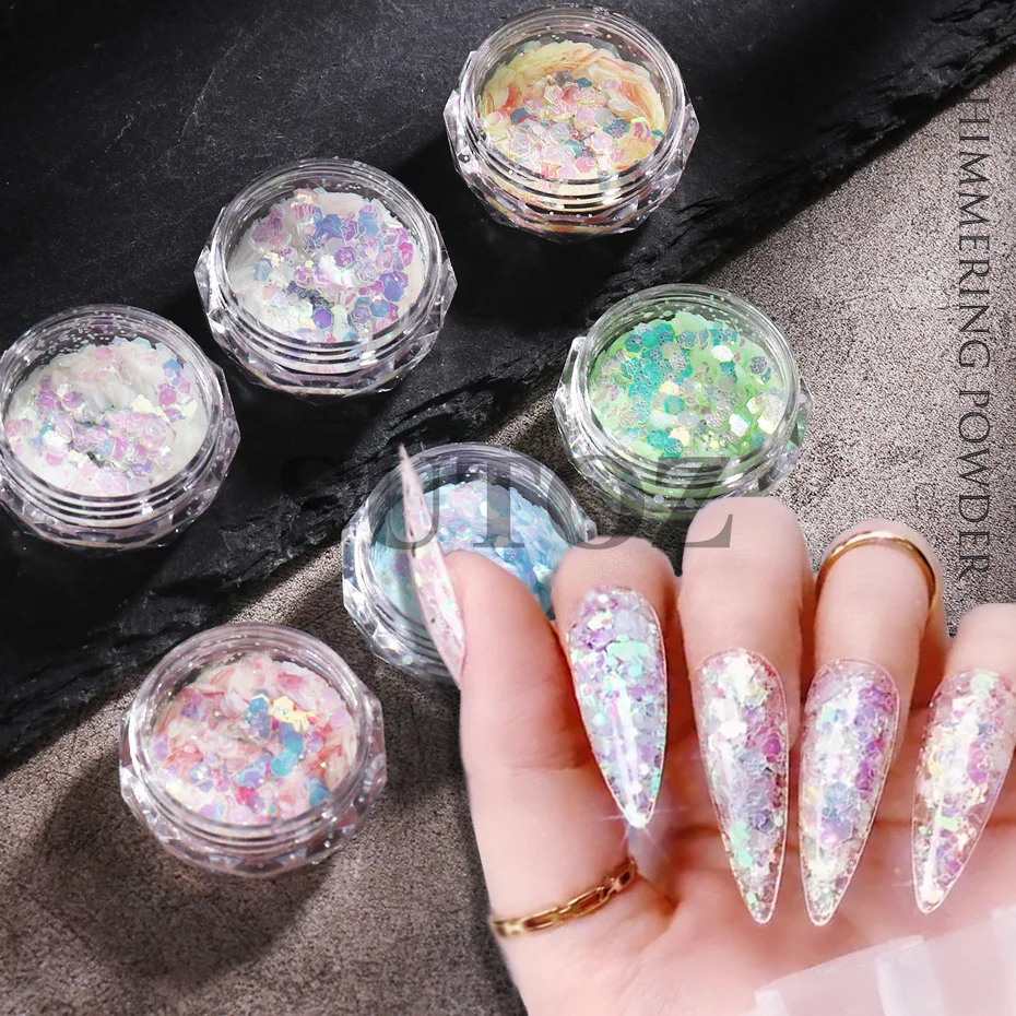 

Nails Glitter Art Brillantina Accesorios Decorations Paillettes Ongle Acrylic Powder Supplies Unhas Born Pretty Manicure
