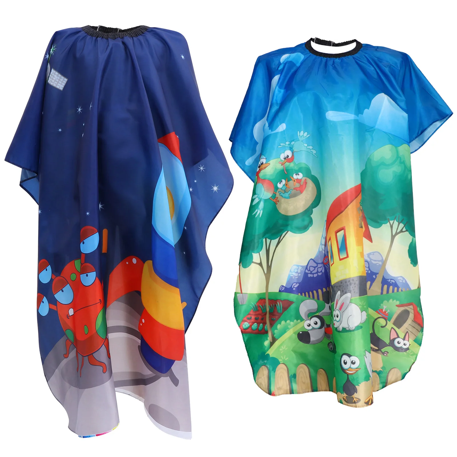 

2pcs Professional Hair Capes for Salon Kids Barber Cape with Snaps Barber Cape Haircut Cape Hair Apron Haircuts