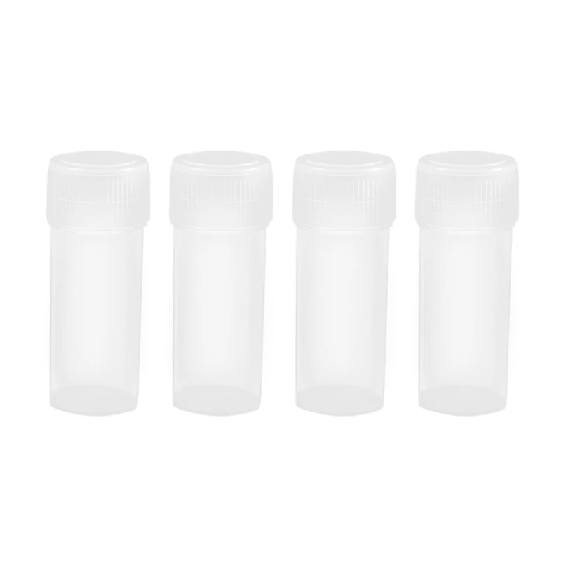 

400 Pcs 5Ml Plastic Sample Bottles Potable Mini Clear Storage Case Vial Storage Container