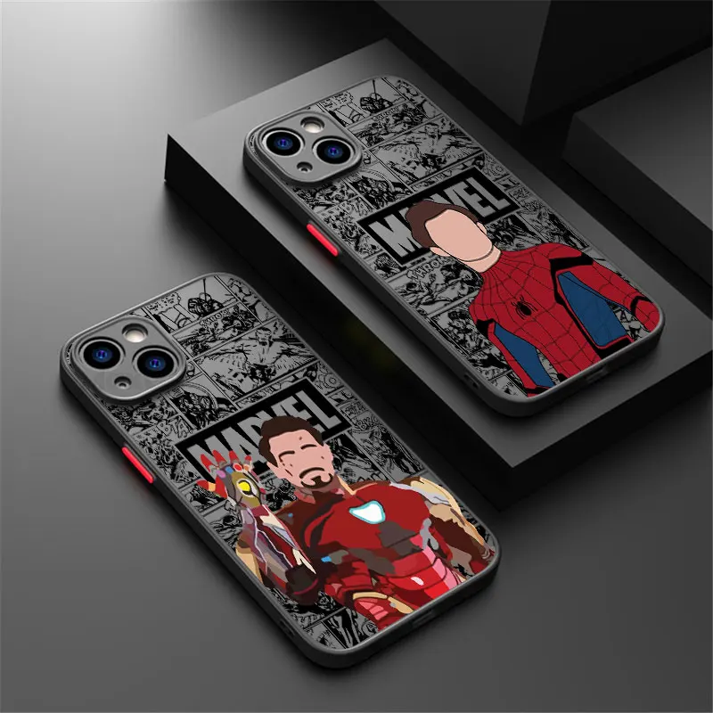 Фото Чехол для телефона Marvel Faceless Hero Ironman для iPhone 17, 16, 15 Pro Max, 14, 13, 12, 11 Pro Max, 16e, 17e, Air, XS, XR, X, 7, 8 Plus №2