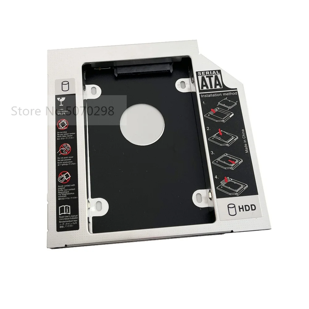 

2nd Second HDD SSD Hard Drive Optical Caddy Frame Adapter for ASUS K50AD K40IN K50AB-X2A X52F X53SD X53T X54 K53S