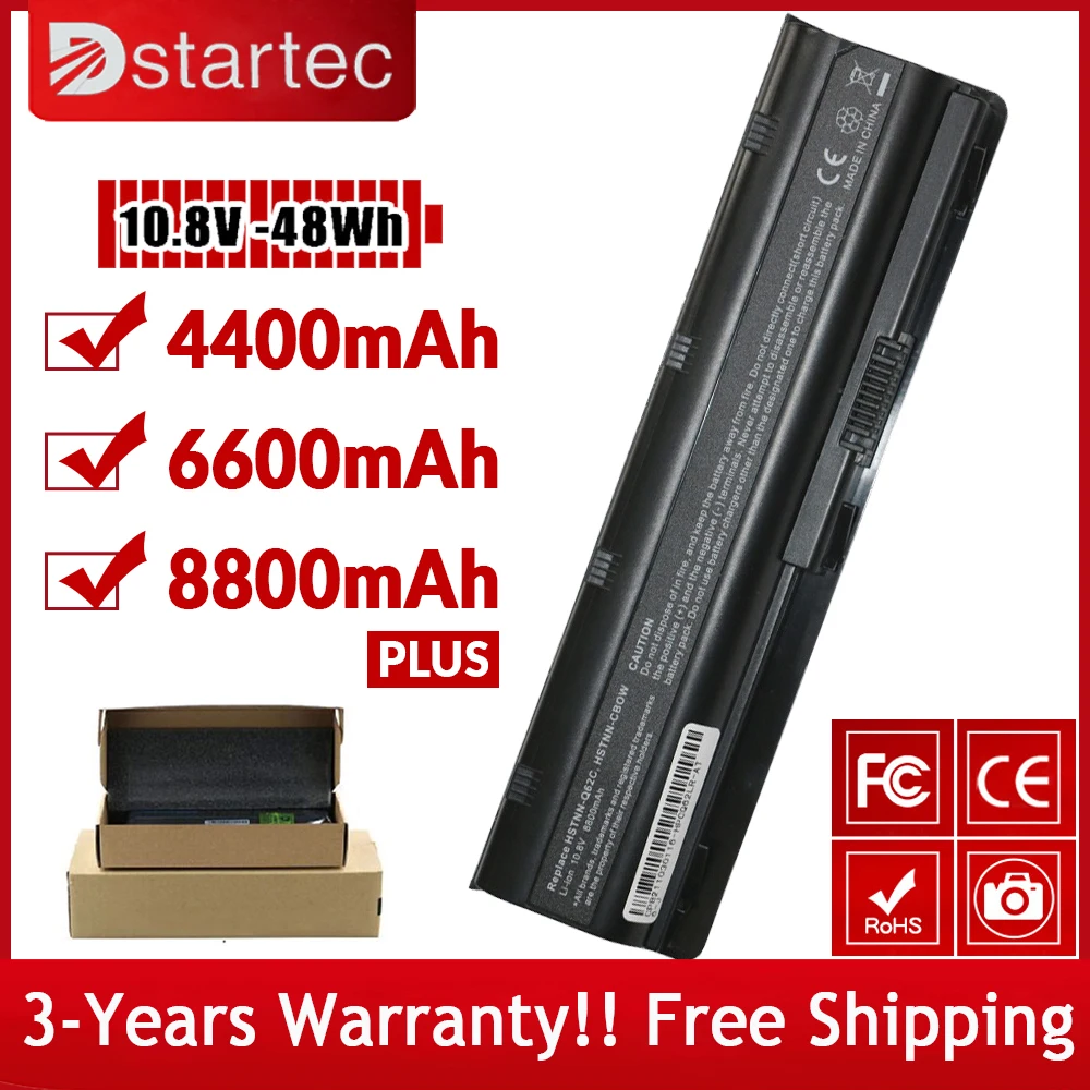 

Laptop Battery for HP Pavilion DV3 DM4 DV5 DM4T G32 G56 G62 G72 G4 G6 G7 Presario CQ32 CQ42 CQ56 CQ62 CQ630 CQ72 593553-001 MU06