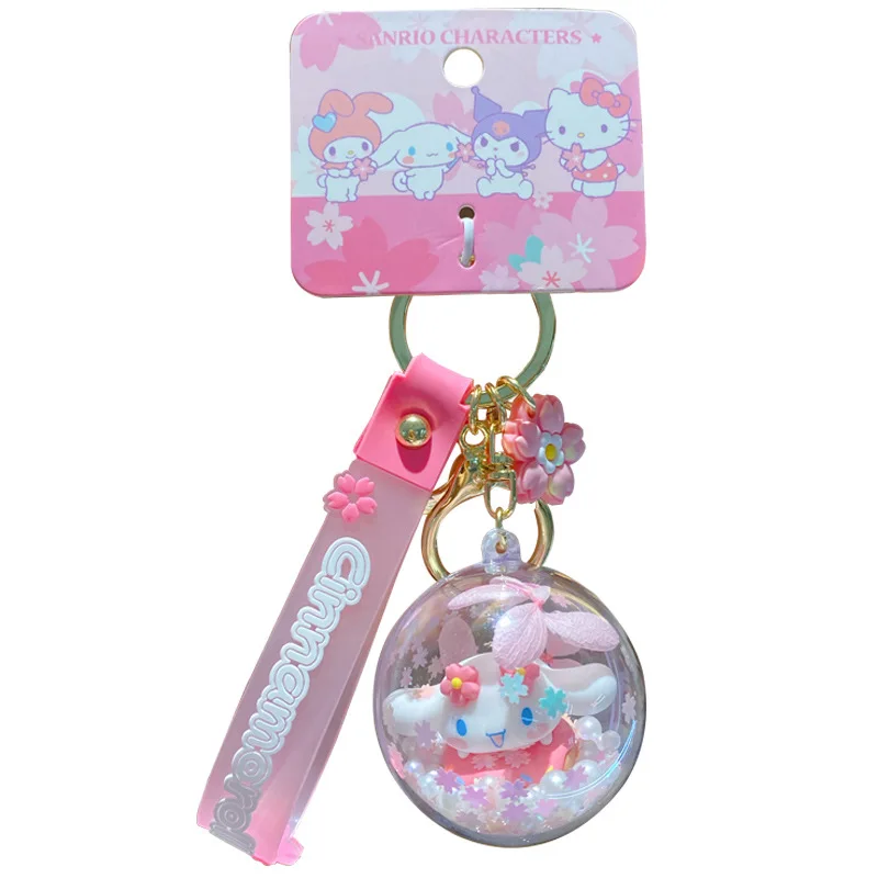 

Sanrio мультфильм аниме Kawaii Милая Корица вишневого цветка дневник серии милый брелок для ключей трендовая подвеска на цепочке