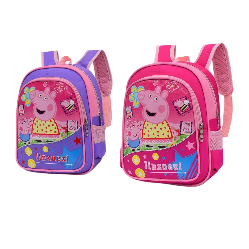 

Peppa Pig Kawaii Anime Cute Children's School Bag Kindergarten Waterproof Backpack Cartoon Peggy Pig Breathable Backpack Gift