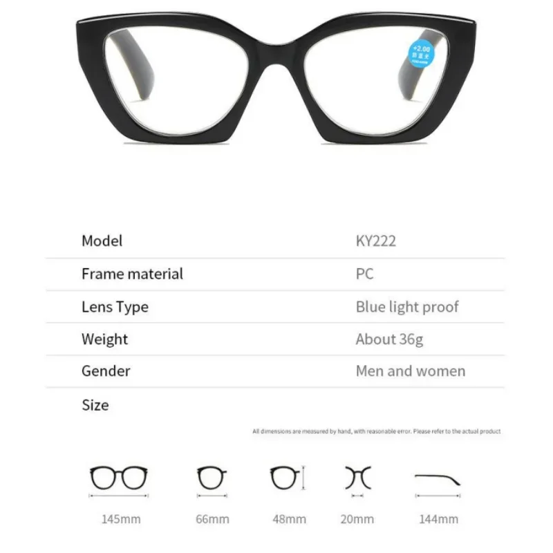 Очки для чтения в стиле ретро мужчин и женщин аксессуар форме бабочки с защитой