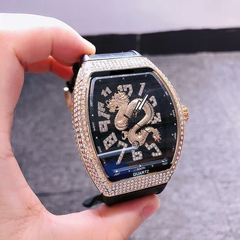 Luxury Top Brand Military Watch for Men Chronograph Man Quartz Sports Watches Male Tonneau Shaped Clock Hombre Relogio Masculino Other Image