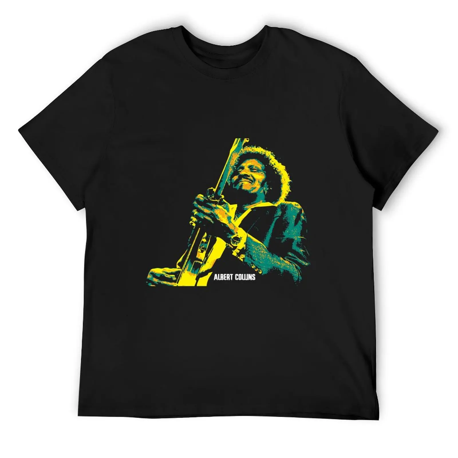Фото Футболка Albert Collins Albert Gene Drewery The Ice Man с животным приндом для мальчиков, летняя одежда, тяжелые футболки для мужчин №1
