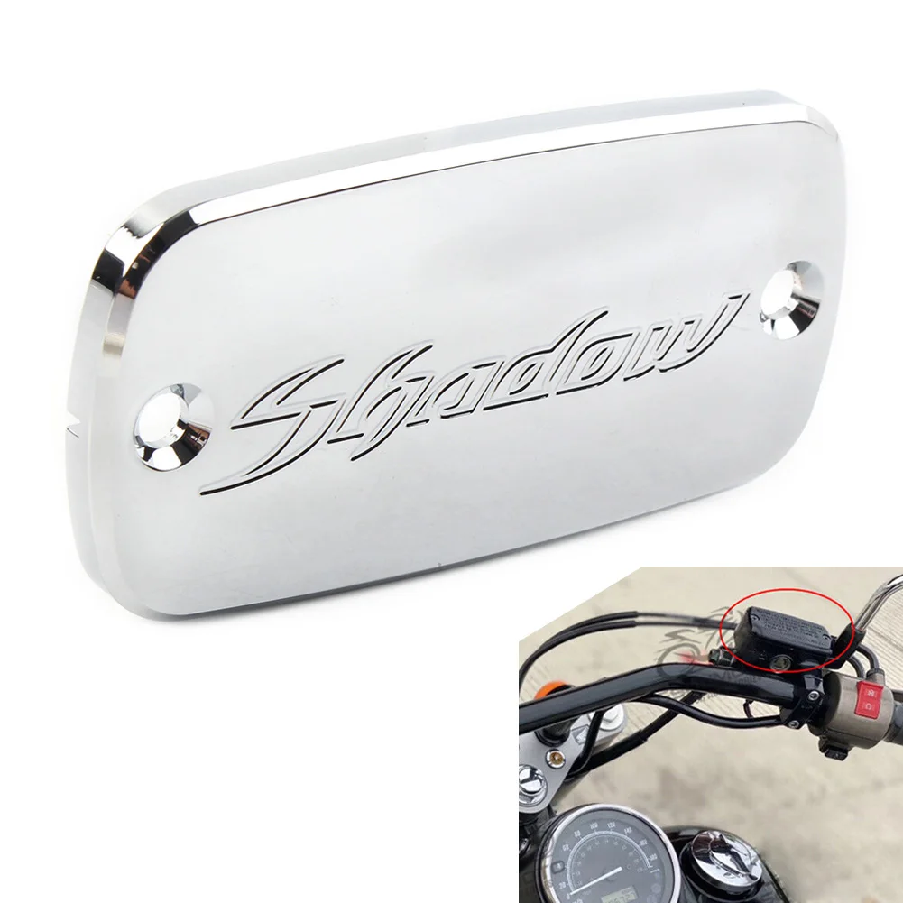 

Крышка передней тормозной жидкости мотоцикла, алюминий для Honda Shadow VLX 600 VT 750 ACE Spirit Aero 1100, черный/хром