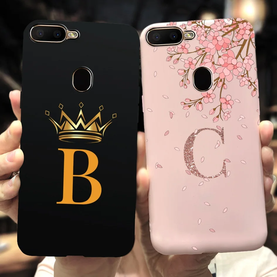 Чехол для OPPO A12, чехол для OPPO A12e, милый мягкий силиконовый чехол с буквами ABC и короной для OPPOA12 A 12 E CPH2083 CPH2077
