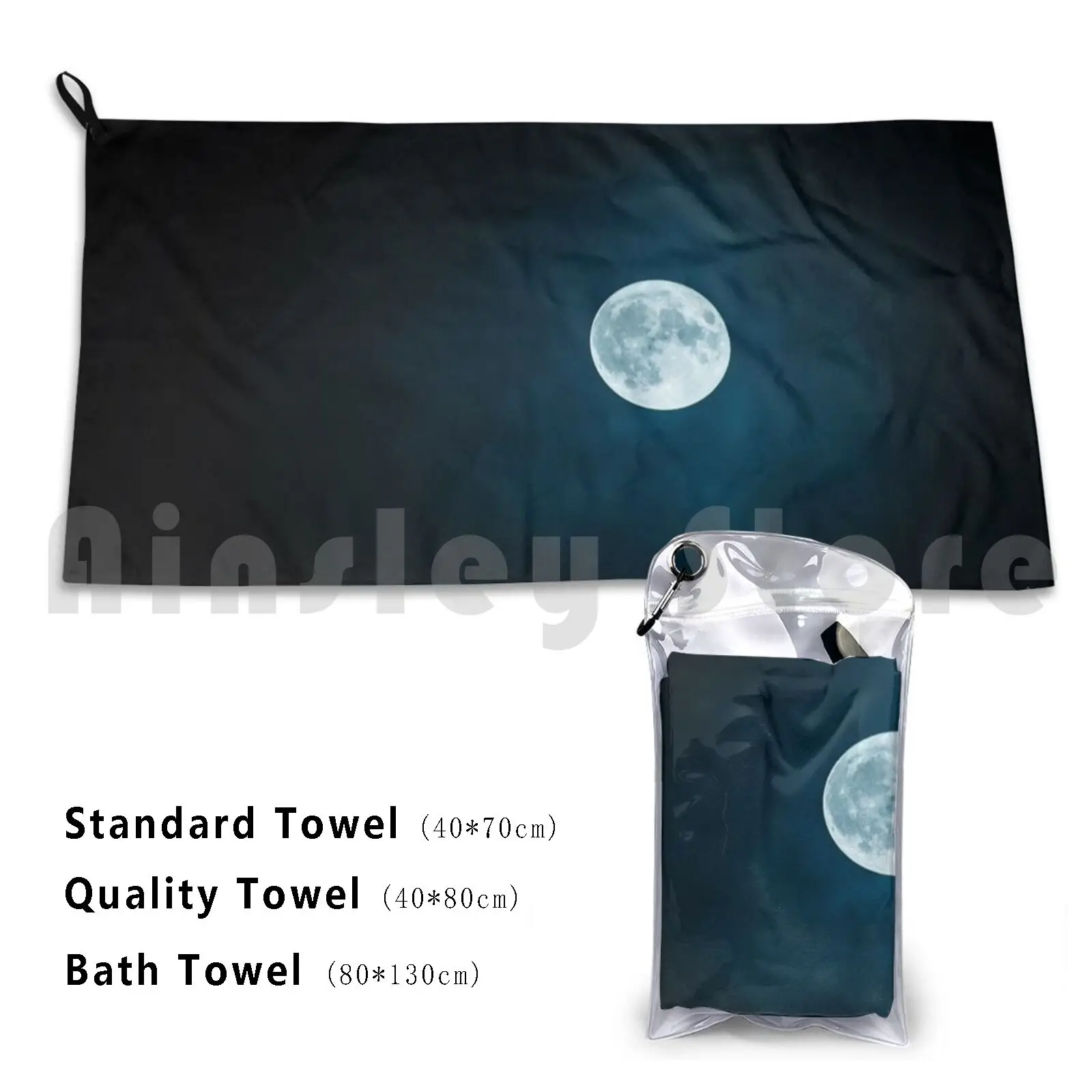 

Moon Bath Towel Beach Cushion Moon The Fullness Of Sky Mystery Nature Lunar Full Moon Moonlight Landscape