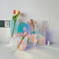 nordic acrylic vase dry flower holder creative home decoration modern art vase desk decoration room decor aesthetic flower vase