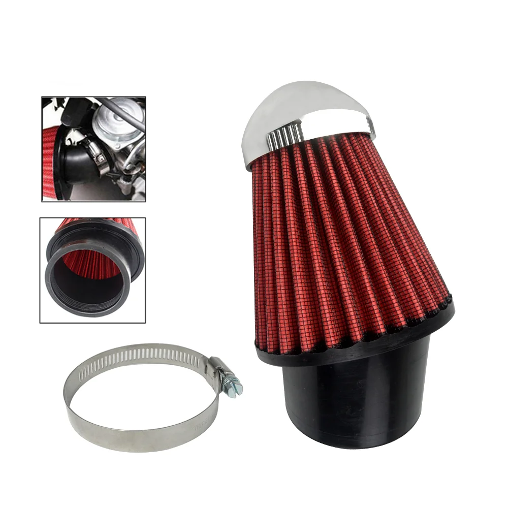 

Universal 63mm Clamp-on 45 Degree Bend Modification Mushroom Head Cleaner High Flow Air Intake Filters Automobile Accessories
