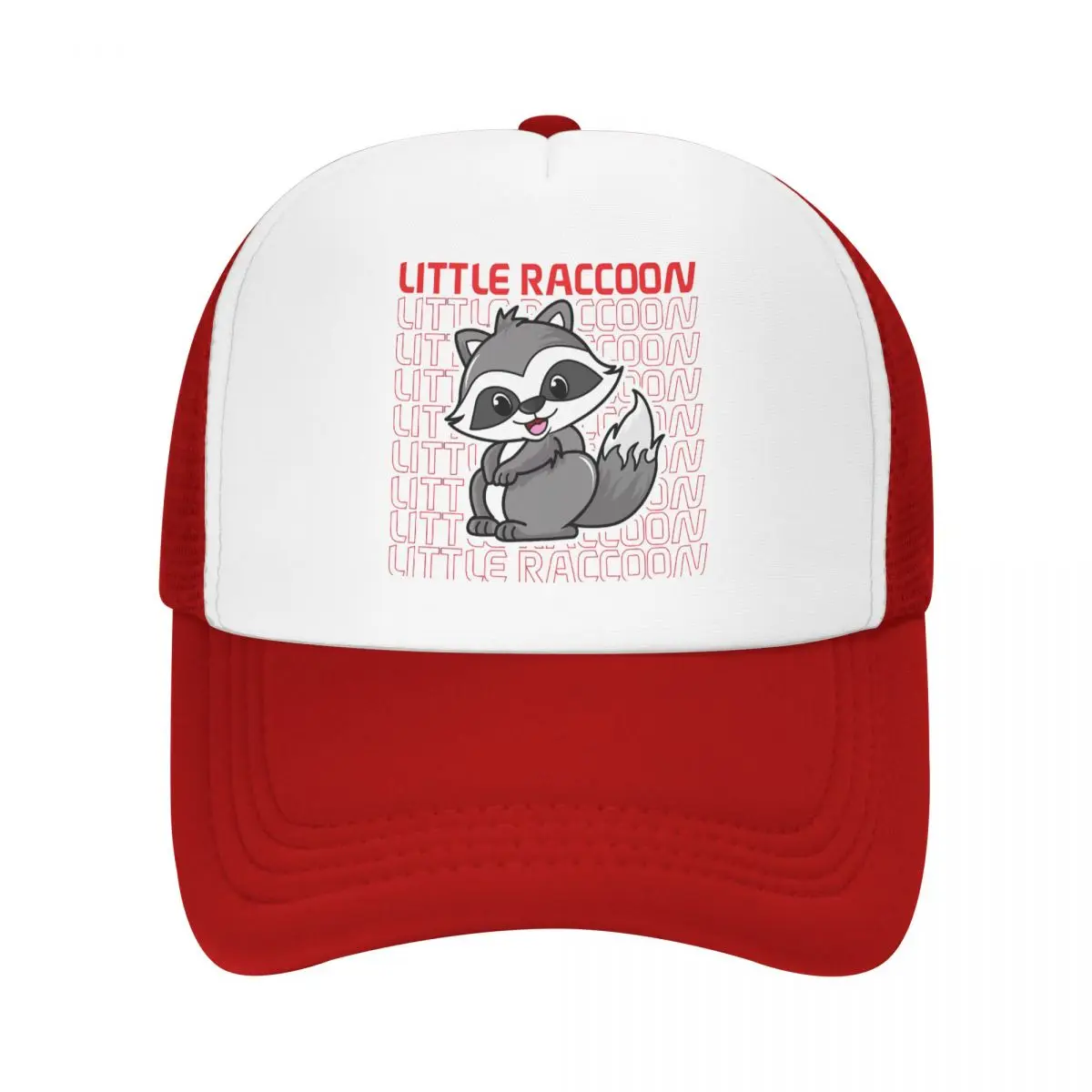 

Racoon Animals Trucker Hats Little Raccoon Buddy Classic Mesh Net Baseball Cap Snapback Outdoor Hip Hop Peaked Hat For Men Women