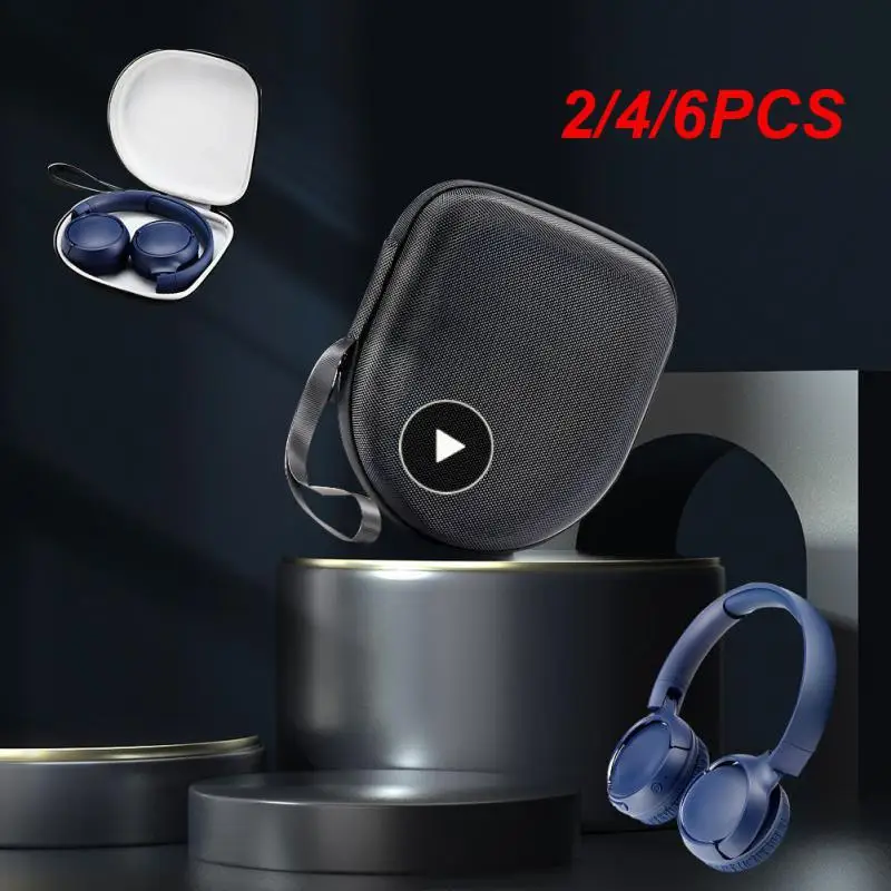 

2/4/6PCS Protective Cover Portable Eva Earphone Bag Storage Case Cover Only Case For Tnue 510bt Nc Headphones